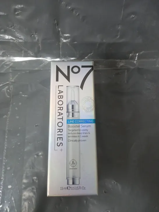 SEALED NO7 LABORATORIES LINE CORRECTING BOOSTER SERUM 15ML