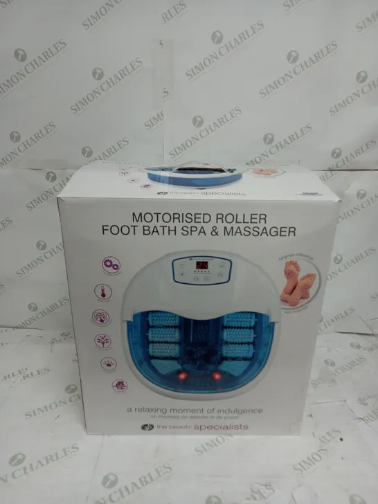 BOXED MOTORISED ROLLER FOOT BATH SPA & MASSAGER 