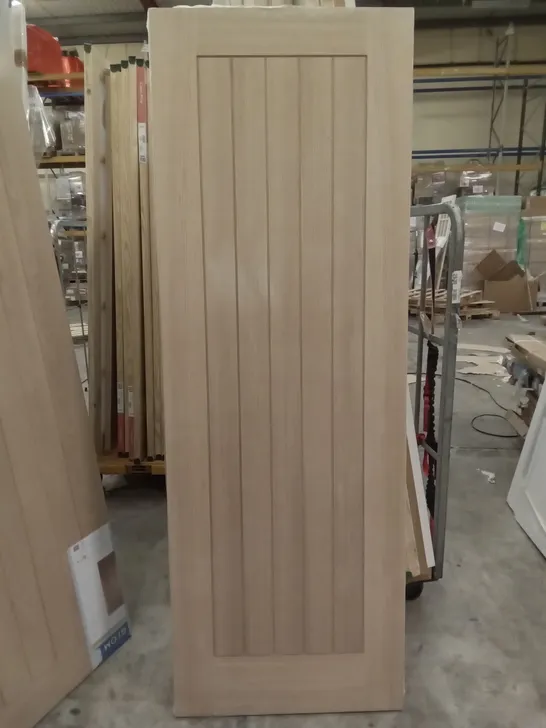 PACKAGED 1980 X 685MM OAK VENEER COTTAGE INTERNAL DOOR 