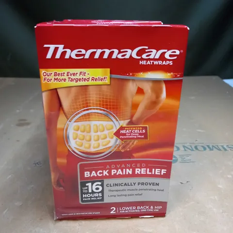 BOX OF 12 THERMACARE HEATWRAPS 