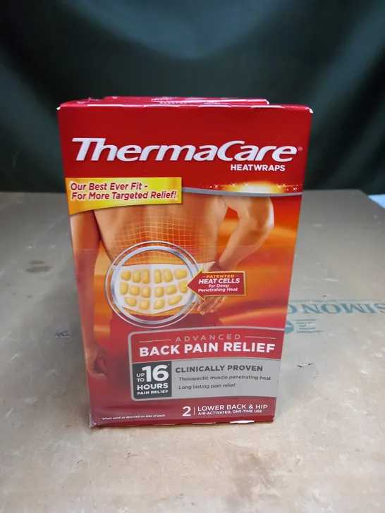 BOX OF 12 THERMACARE HEATWRAPS 