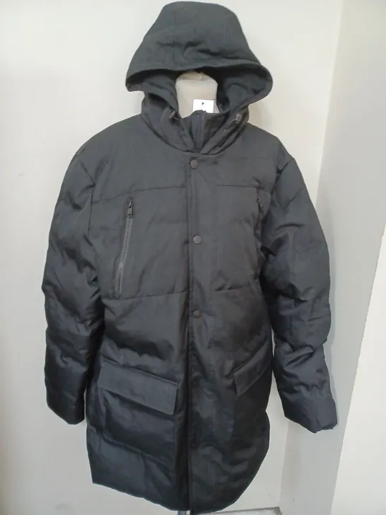 BLACK FRENCH CONNECTION PARKA SIZE XXL