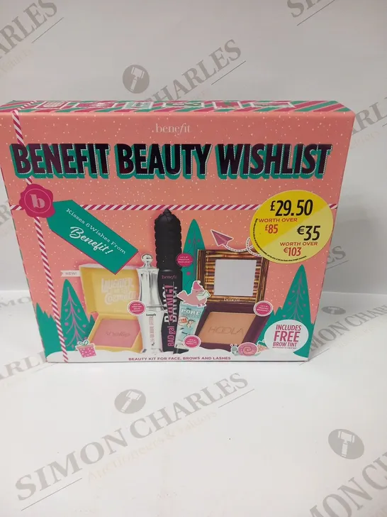 BOXED BENEFIT BEAUTY WISHLIST BEUTY KIT FOR FACE, BROWS AND LASHES 