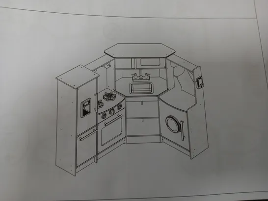 BOXED ULTIMATE CORNER PLAY KITCHEN WITH LIGHTS AND SOUNDS - COLLECTION ONLY  RRP £229.99