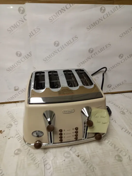 DELONGHI ICONA VINTAGE 4-SLOT TOASTER