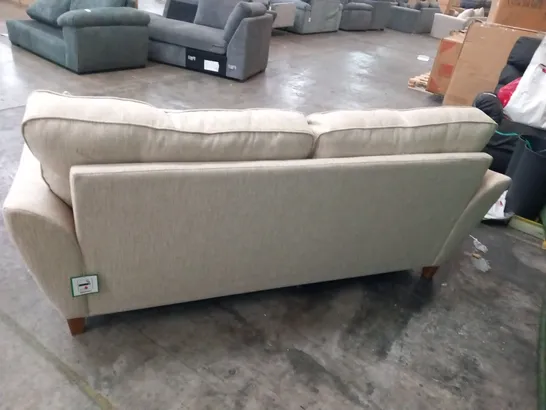 DESIGNER ASHLEY BEIGE FABRIC THREE SEATER SOFA