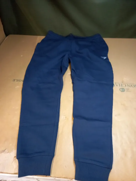 NAVY BLUE GYMSHARK JOGGERS SIZE M 