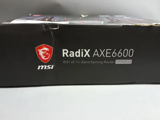 BOXED RADIX AXE6600 WIFI 6E TRI-BAND GAMING ROUTER 