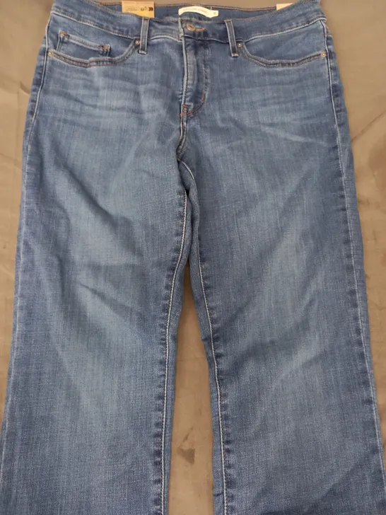 LEVI'S 314 SHAPING STRAIGHT JEANS IN BLUE SIZE 31/30