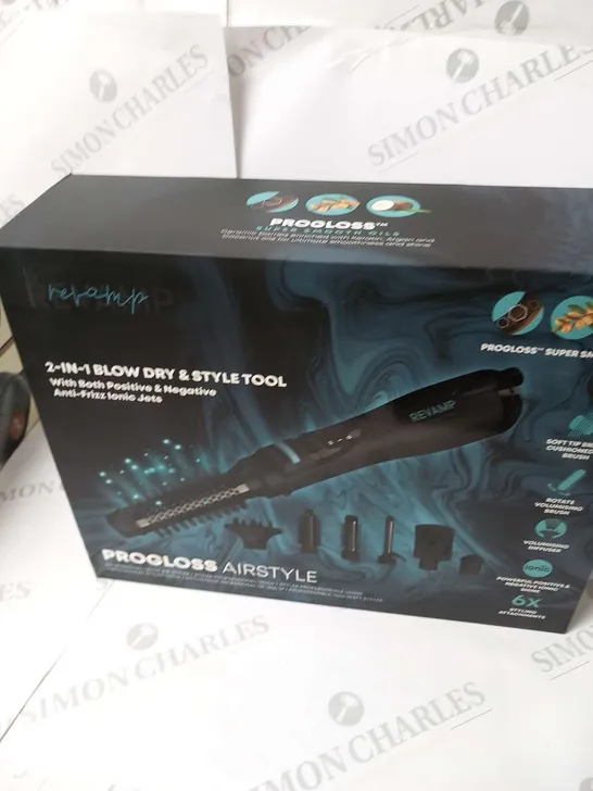 BOXED REVAMP PROGLOSS AIRSTYLE 2-IN-1 BLOW DRY & STYLE TOOL