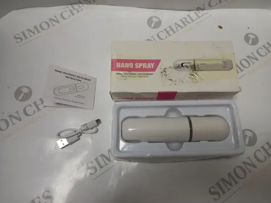 BOXED NANO SPRAY WATERING INSTRUMENT WITH USB CABLE AND INSTRUCTIONS