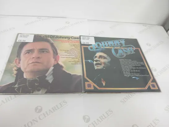 8 JOHNNY CASH VINYL LPS.