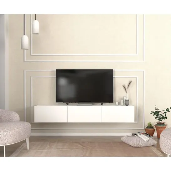 BOXED MELFRED FLOATING TV STAND FOR TV'S UP TO 78" (1 BOX)