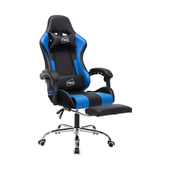 BOXED SIT BETTER WORK HARDER GAMING LOUNGER IN BLUE