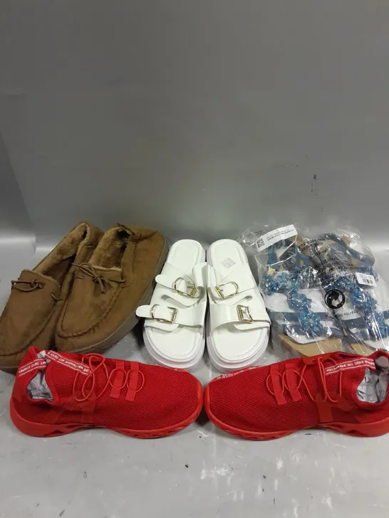 APPROXIMATELY 15 ASSORTED PAIRS OF FOOTWEAR IN VARIOUS STYLES & SIZES