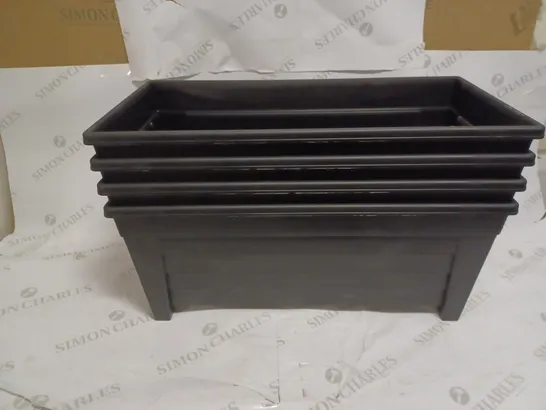 LOT OF 4 HEAVY DUTY PLANTING BOXES 