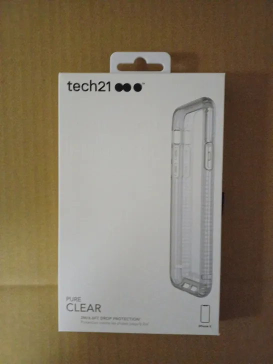 LOT OF APPROXIMATELY 65 BRAND NEW BOXED TECH 21 PURE CLEAR CASE WITH 6.6FT DROP PROTECTION FOR IPHONE X T21-5906 CLEAR