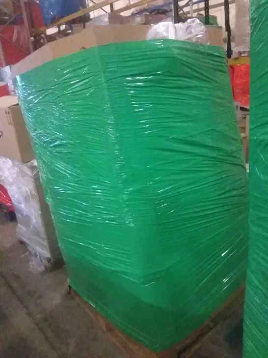 PALLET OF ASSORTED ITEMS TO INCLUDE GARDEN CARTS, CATERING TRAYS, LAUNDRY BASKETS, CLOTHES AIRERS, CURTAIN RODS ETC