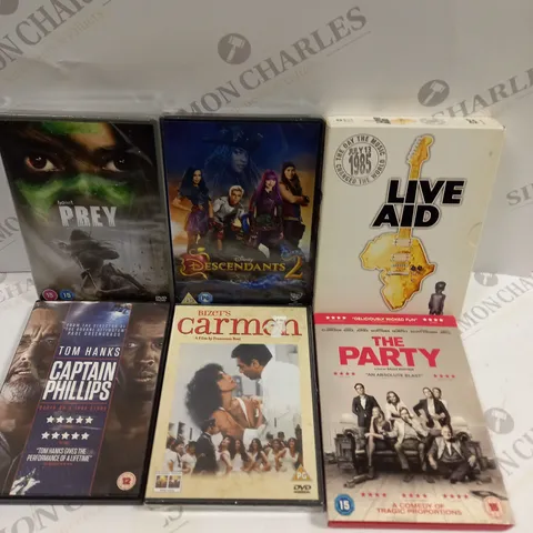 APPROXIMATELY 20 ASSORTED DVD FILMS & BOX SETS TO INCLUDE THE PARTY, CAPTAIN PHILLIPS, PREY ETC  