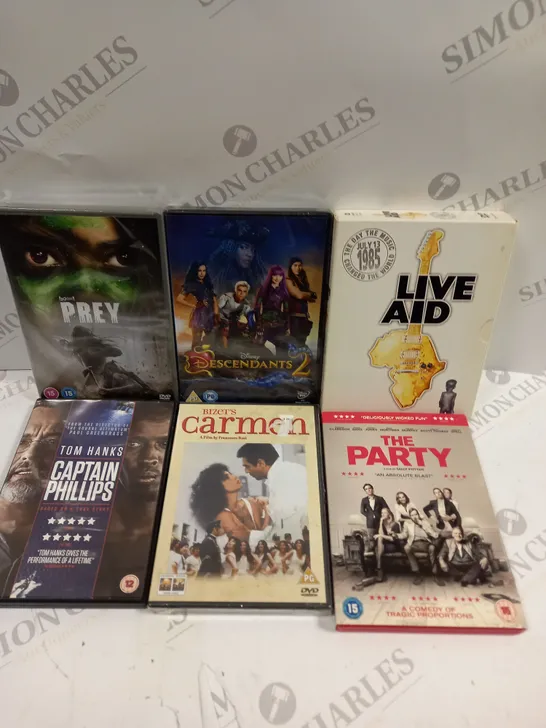 APPROXIMATELY 20 ASSORTED DVD FILMS & BOX SETS TO INCLUDE THE PARTY, CAPTAIN PHILLIPS, PREY ETC  