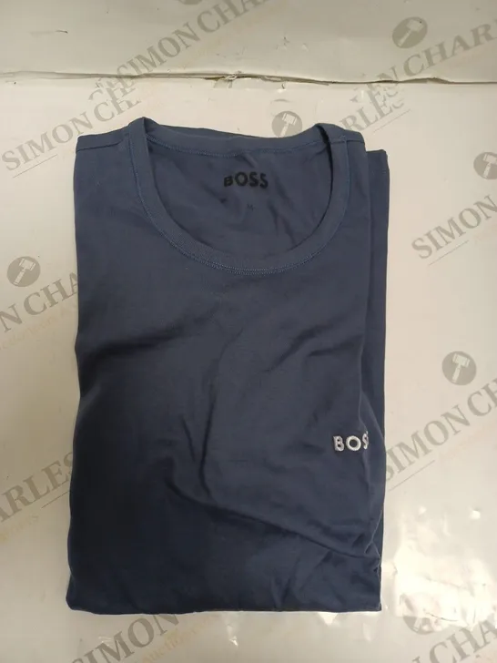 BOSS ROUND NECK T-SHIRT - NAVY - MEDIUM. 