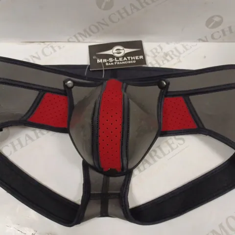 MR-S-LEATHER SAN FRANCISCO NEO AIR MESH ALL ACCESS BLACK/RED BRIEF - SIZE MEDIUM 