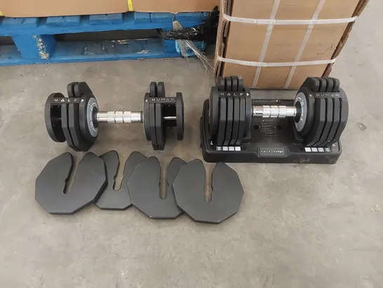 HALF HUMAN ADJUSTABLE DUMBBELLS (2 X 25KG) RRP £249.99