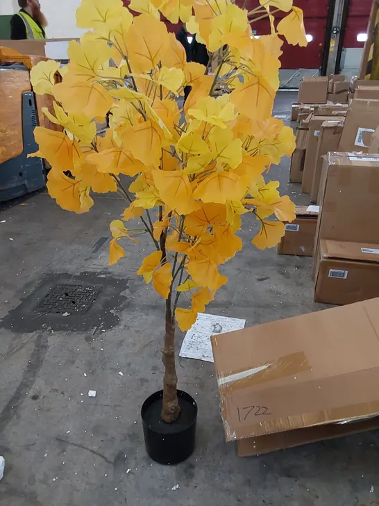 BOXED LARGE ARTIFICIAL GINKGO TREE 150CM