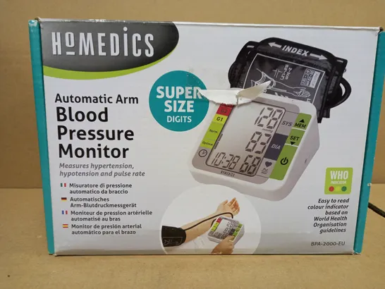 BOXED HOMEDICS AUTOMATIC ARM BLOOD PRESSURE MONITOR 