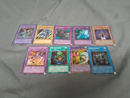 TIN OF ASSORTED YU-GI-OH COLLECTABLE TRADING CARDS