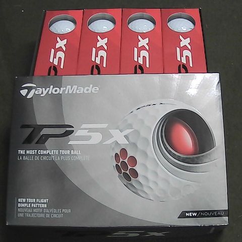 BOXED SET OF 12 TAILORMADE TP5X GOLF BALLS