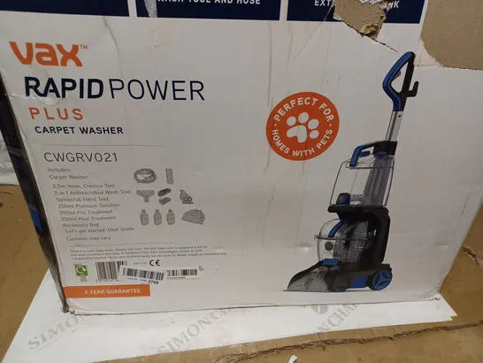 VAX RAPID POWER PLUS CARPET WASHER