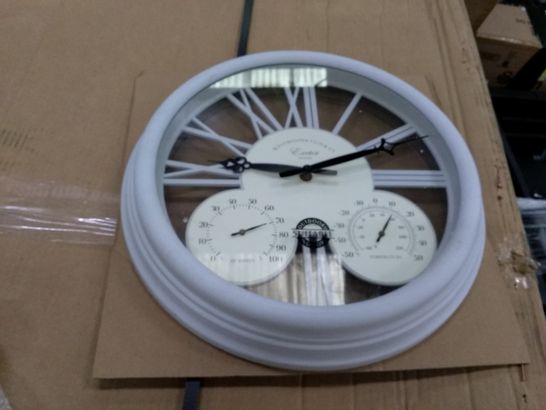 EXETER WALL CLOCK & THERMOMETER  RRP £24.99