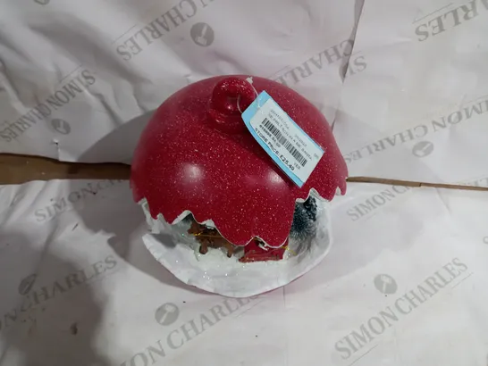 SANTAS EXPRESS PRE-LIT SPHERE WITH CHRISTMAS CHARACTER SCENE