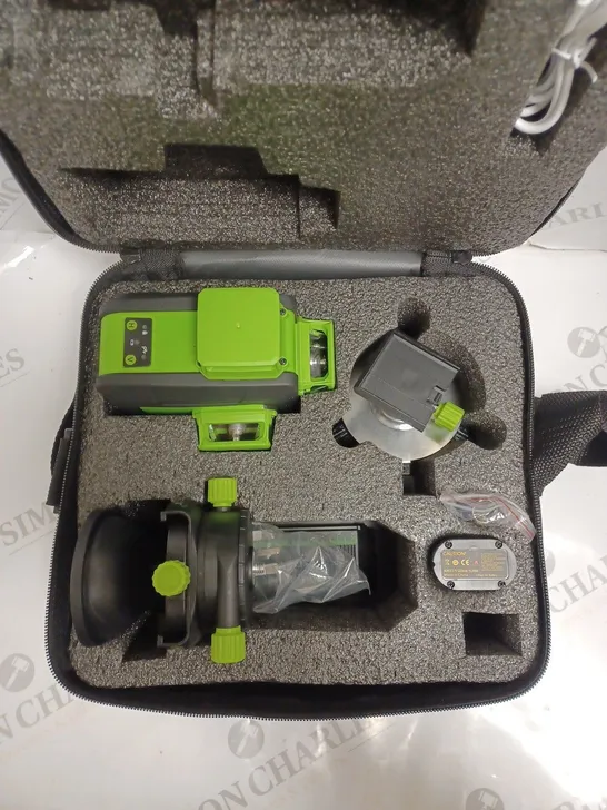 BOXED HUEPAR 360 DEGREES CROSS LINE LASER LEVEL. 