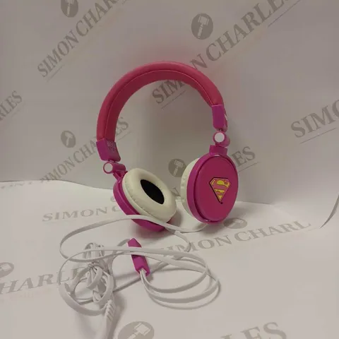 SUPERMAN HEADPHONES WITH ADJUSTABLE HEAD STRAPS