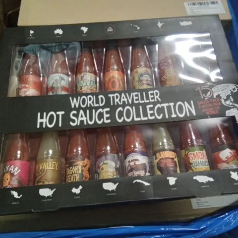 PALLET OF APPROXIMATELY 95 BOXED WORLD TRAVELLER HOT SAUCE COLLECTION