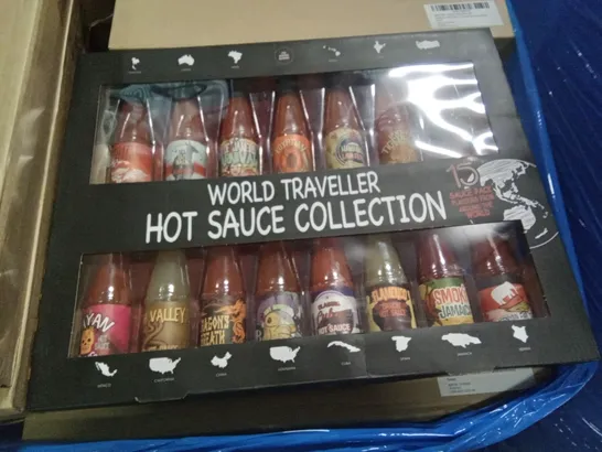 PALLET OF APPROXIMATELY 95 BOXED WORLD TRAVELLER HOT SAUCE COLLECTION