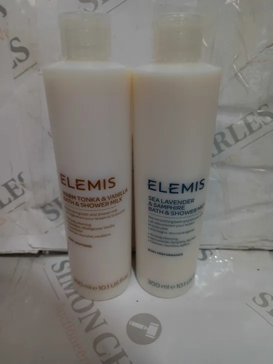 ELEMIS SET OF SHOWER MILK 300ML EACH