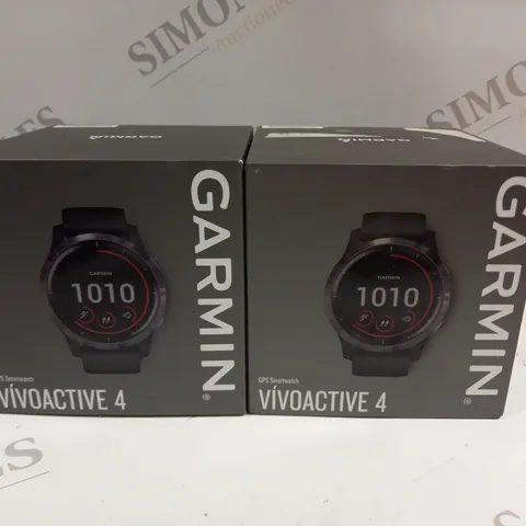 2 X BOXED GARMIN VIVOACTIVE 4 GPS SMART WATCHES 