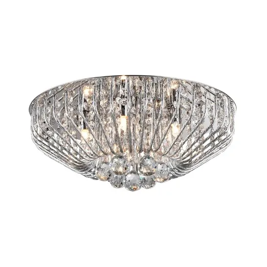 BOXED CRYSTAL FLUSH MOUNT 