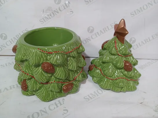 HOMEWORX BY HARRY SLATKIN 3 WICK FESTIVE CERAMIC TREE