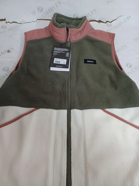 FINISTERRE BOLSTER FLEECE GILET IN OLIVE- SIZE 12 