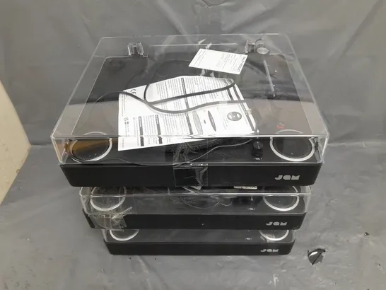 THREE UNBOXED JAM TURNTABLES 