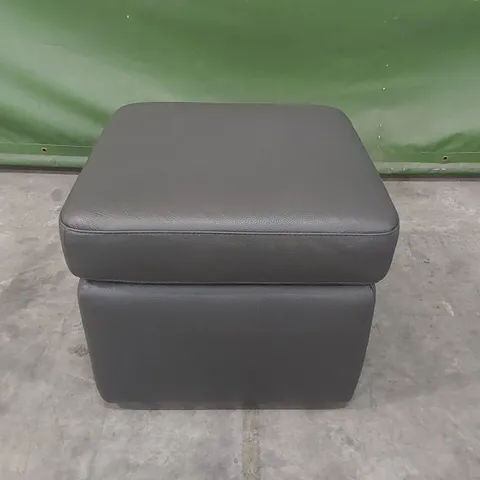 QUALITY DESIGNER ITALIAN MADE JOLLY FOOTSTOOL 55cm X 55cm - ANTHRACITE GREY