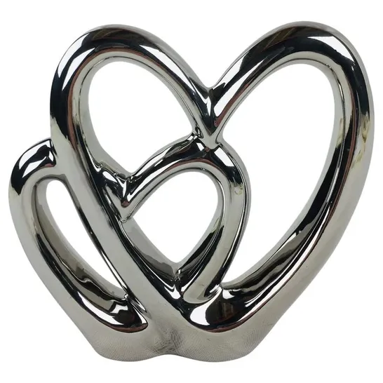 BOXED DOUBLE HEART WINGFIELD SCULPTURE (1 BOX)