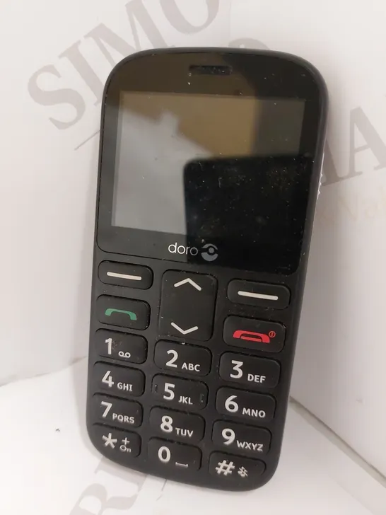 DORO 1380 MOBILE PHONE - BLACK/WHITE