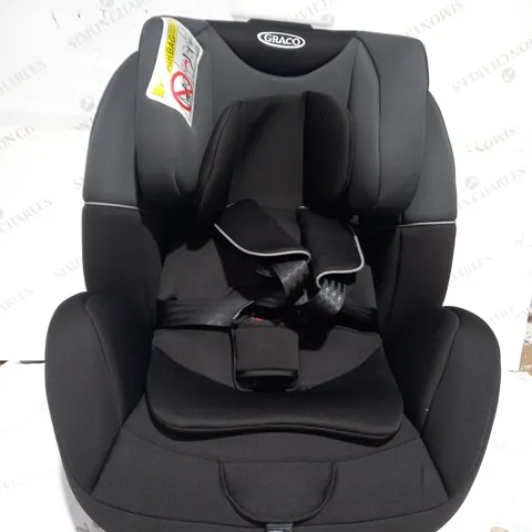 BOXED GRACO ENHANCED CONVERTIBLE CAR SEAT WITH NO-RETHREAD HARNESS