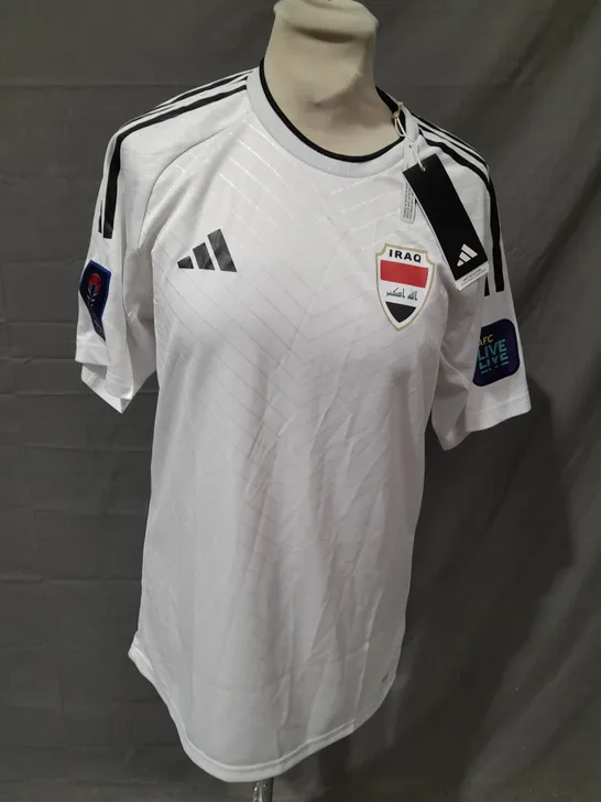 IRAQ ADIDAS FOOTBALL SHIRT - UK S