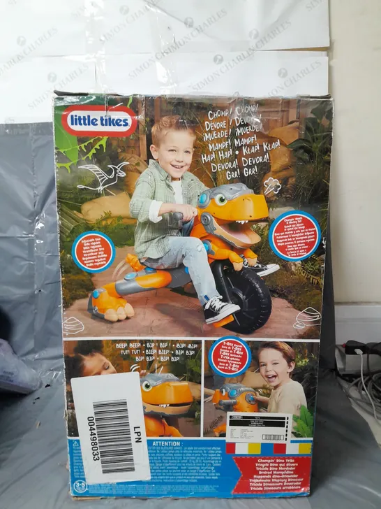 BOXED LITTLE TIKES CHOMPIN' DINO TIKE  RRP £94.99